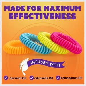 <span class=keywords><strong>Pulseras</strong></span> Repelentes de Mosquitos de Estado Sólido, Multicolores, Accesorios de Muñeca de Eva con Resorte - Product Image 3