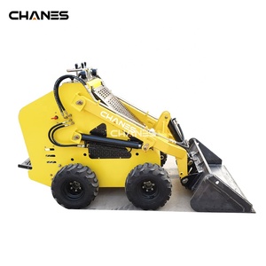China 4x4 Mini Skid Steer Crawler Gasoline Motor Engine Fully Hydraulic System Tracked Machine 23HP <b>Pump</b> Bucket - Product Image 2