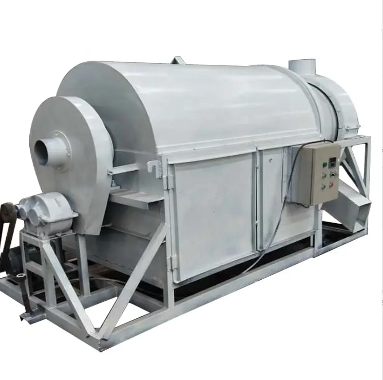 Industrial electric rotary drum biomass charcoal chicken manure dryer for wood chip saw dust sand corn rice grain dryer machine