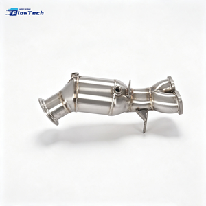 Tubería de Escape FlowTech de Alta Calidad en Acero Inoxidable SS304 para BMW E92 335i E90 E93 N55 3.0T, Alto Flujo, Ajuste Directo, Acabado Profesional Pulido a Espejo - Product Image 5