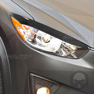 ฝาครอบตกแต่งไฟหน้ารถยนต์คาร์บอนไฟเบอร์ 2 ชิ้น สำหรับ Mazda CX5 ปี 2013-2016 สติ๊กเกอร์ติดรถยนต์ ฝาครอบตกแต่งไฟหน้า - Product Image 6