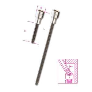 BETA - 009200493 Tournevis à tête sphérique 1/2 ''pour vis hexagonales (multi-pack) - EAN 8014230350745 HAND SOCKETS 1/2" - Product Image 1
