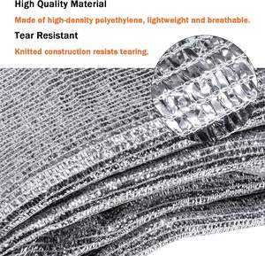 Voile d'<span class=keywords><strong>ombrage</strong></span> rectangulaire en aluminium et HDPE, protection UV argentée, taux d'<span class=keywords><strong>ombrage</strong></span> 30%-95%, <span class=keywords><strong>toile</strong></span> d'<span class=keywords><strong>ombrage</strong></span> pour usage <span class=keywords><strong>agricole</strong></span> - Product Image 3