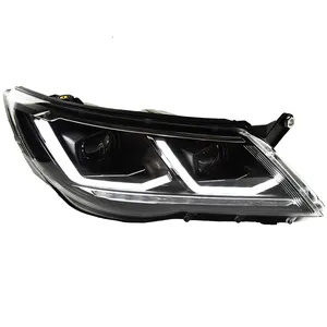 AKDCar Styling lampada frontale per fari Tiguan 2007-2012 Tiguan LED aggiornamento faro nuovo Tiguan X led proiettore lente DRL segnale