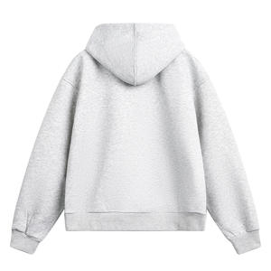 Felpa con Cappuccio Corta Vintage Americana con Cuciture a Vista, Leggera e Traspirante, Unisex, Cardigan Ampio, Felpa per Coppie - Product Image 2