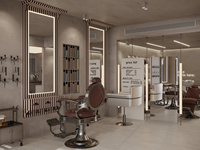 Comptoir de réception de salon moderne et écologique OEM avec éclairage LED, comptoir d'exposition pour salon de coiffure en gros pour usage commercial