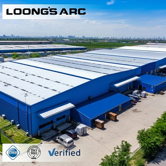 Galvanized Heavy Duty Industrial Steel Structure Workshop Prefab Metal Manufacturing Factory Building