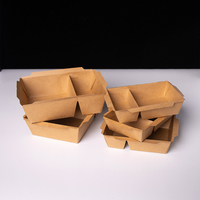 Boîte à lunch personnalisée imprimée de haute qualité, édition limitée, avec fenêtre, 500 ml, pour emballage alimentaire, vente en gros