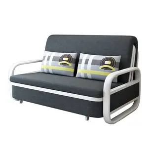 Оптовая продажа с фабрики, складной двухцелевой диван-кровать, современный простой складной тканевый удобный диван-кровать, стабильная рама
