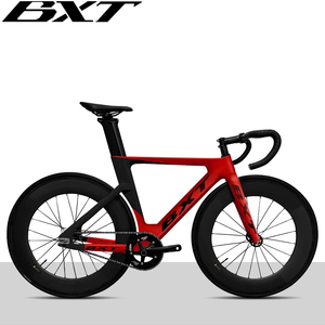 Cuadro de bicicleta de pista BXT 700C de fibra de carbono de una sola velocidad con horquilla y tija de sillín con cable de freno - Product Image 5