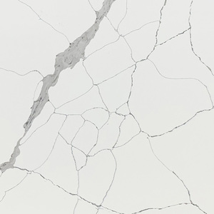Dalle de quartz Calacatta blanc veiné gris de haute qualité pour la décoration moderne de la maison, pierre synthétique pour plan de travail de cuisine HIC QUARTZ HD022 - Product Image 2