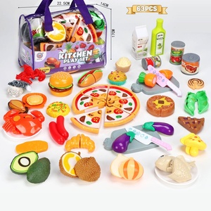 63 Uds. <span class=keywords><strong>Para</strong></span> niños, juego <span class=keywords><strong>de</strong></span> simulación, juguete <span class=keywords><strong>para</strong></span> cortar comida, cocina divertida, corte <span class=keywords><strong>de</strong></span> comida, <span class=keywords><strong>Pizza</strong></span>, frutas, verduras, accesorios, juego con bolsa <span class=keywords><strong>de</strong></span> almacenamiento - Product Image 6