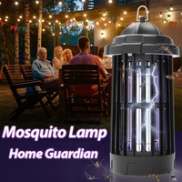 Saijzek 4000V Portable Télécommande Fly Bug Zapper Intérieur et Extérieur Insectes et Moustique Grille de Sécurité Lampe avec Brosse