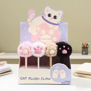 Nuevo Bolígrafo de Gel con Forma de Gato, Adorable, Moderno, Creativo, con Bola de Peluche, Tinta Negra a Base de Agua, Regalo de Papelería - Product Image 3