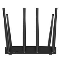 Router Wifi Industrial con Carcasa Metálica, Doble SIM 4G LTE, Estable y de Alta Velocidad, con 6 Antenas