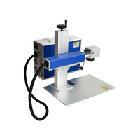Machine de marquage laser à fibre de type fendu pour miroir de roulement de bouteille d'étain d'anneau