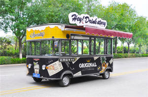 Chariot de nourriture électrique mobile OEM, camion de vente de collations rapide, cuisine extérieure, chariot de vente de restauration avec puissance de conduite - Product Image 3