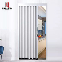 Paravent coulissant moderne personnalisé en alliage d'aluminium avec porte de balcon télescopique pour salles de bain, garantie 1 an