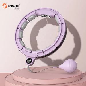 Высококачественные регулируемые Утяжеленные обручи Hoola цифровой умный круг для похудения жиросжигающий массаж - Product Image 3