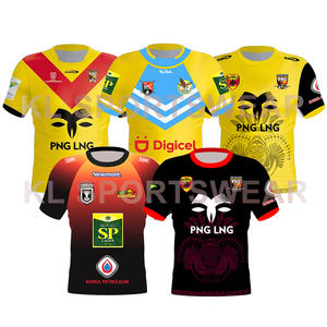 2025 da uomo personalizzato per la maglia da Rugby lega NRL traspirante sport abbigliamento da calcio per PNG Kumuls nuovo Design - Product Image 1