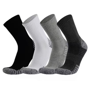 Chaussettes de compression pour le cyclisme avec logo personnalisé, chaussettes de sport unies pour hommes et femmes - Product Image 1