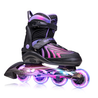 Chaussures de patins à roues alignées à roulettes Offre Spéciale patins clignotants de taille réglable avec roues en PU pour enfants et adultes