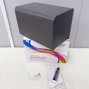 Portarrollos de Papel Higiénico Rectangular de Acero Inoxidable Gris Oscuro, Autoadhesivo, para Baño - Product Image 2