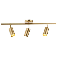 Spot LED moderne à 3 lumières en aluminium noir, longue suspension de plafond, lampe pour magasin de vêtements, éclairage sur rail réglable