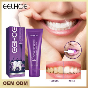 <span class=keywords><strong>EELHOE</strong></span> Blanqueamiento rápido Logotipo privado Dientes Corrector de dientes morados Pasta de dientes blanqueadora para uso doméstico - Product Image 2