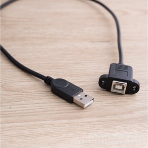 <b>Usb</b> <b>A</b> Male To B Female Printer Cable With Screw Hole Fixed Adapter For Printer - Product Image 2