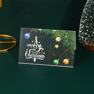 2024 <span class=keywords><strong>carte</strong></span> de voeux de noël avec enveloppe manuscrite bénédiction <span class=keywords><strong>Invitation</strong></span> <span class=keywords><strong>d</strong></span>écoration fête fournitures une pièce - Product Image 5