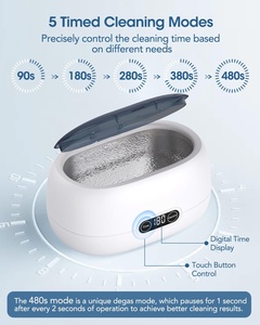 Nouveau Nettoyeur à Ultrasons Électrique 700ml 48KHz 24W 18W pour Bijoux et Articles Essentiels Domestiques - Nettoie Prothèses Dentaires, Bijoux, Lunettes - Product Image 2