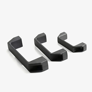 Tirador Industrial para Muebles LIDA LS522 <span class=keywords><strong>de</strong></span> <span class=keywords><strong>PVC</strong></span> Negro Mate 120mm para Puertas y Gabinetes - Product Image 6