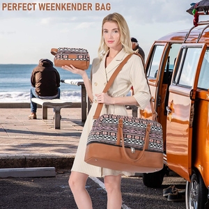 Bolso de lona para mujer, bolso de mano, características de aseo, uso en el gimnasio, aprobado por <span class=keywords><strong>vuelo</strong></span>, bolsas de lona de viaje de fin de semana - Product Image 5