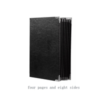 Accepter le livre de menu en plastique PVC personnalisé/dossier de liste de menus de bar/couverture de menu de restaurant