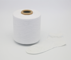 Fil à tricoter et à tisser en mélange de coton recyclé à 35 % et de polyester à 65 %, fil ouvert, Ne 10s/1-21s/1, fil à chaussettes OMET Vietnam, en vente à prix réduit - Product Image 1