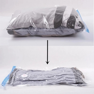 Bolsa de Almacenamiento al Vacío para Viaje, Plegable, a Prueba de Polvo, Transparente, con Bomba Manual - Product Image 3