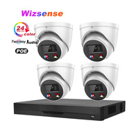 Kamera Jaringan Dh OEM Wizsense Seri 4MP 5MP 8MP Turret Bullet Dome Da Hua SMD Plus AI 4K Starlight IR PoE IP