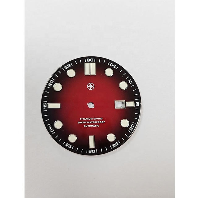Custom Brass Precision Dials Manufacturer OEM/ODM 35mm Gradient Color Dial Design for Watch Assembly
