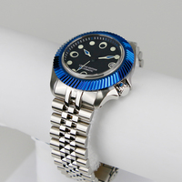 Montre homme de haute qualité avec cadran super lumineux, aiguilles SKX007, mouvement automatique NH35, 20 ATM, verre saphir