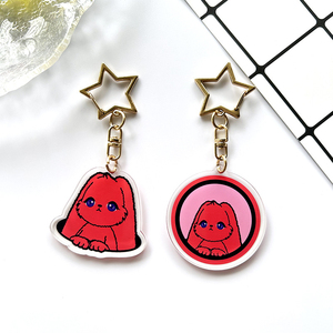 Wholesale Custom (G)I-DLE Yuqi <b>Anime</b> Album Flash Peripheral Cartoon UV Printed Fashion Trend Acrylic Key Chain Pendant - Product Image 4
