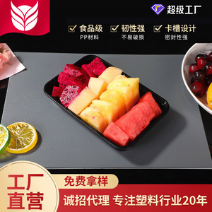 Square Plastic Lunch Box 650ml Biodegradable Microwave Safe Food Storage Container Disposable Takeout Packaging Box - Product Image 5