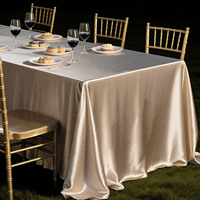 Nappe de luxe légère haut de gamme 2025, nouvelle collection, carrée, tissée, moderne, en satin doré, pour table de dessert, fiançailles, extérieur, 100% polyester
