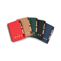 Carnet à spirale avec couverture en papier et stylo, carnet à spirale à points avec onglets, logo personnalisé, cadeau pour l'école ou le bureau, fabrication en usine