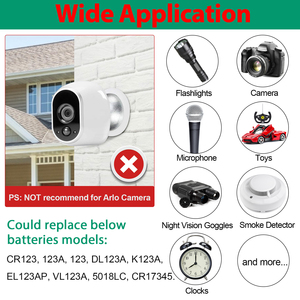 Литиевые батарейки Rapthor 1650 мАч CR123A 3В (CR123, CR17345) для фотоаппаратов, фонариков, датчиков дыма, сигнализаций и т.д. (40 шт.) - Product Image 6