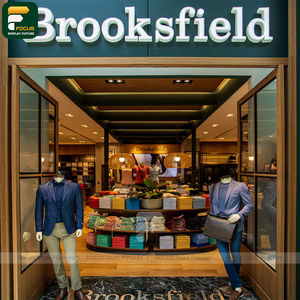 Présentoir de Vêtements Moderne Double Face pour Magasin, Structure de Suspension de Vêtements, Unité de Présentation Centrale au Sol - Product Image 5