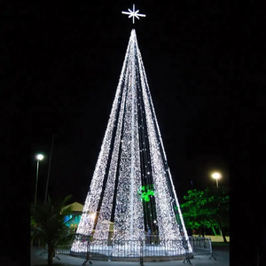 Outdoor giant lighted cone metal Christmas <b>tree</b> Christmas <b>lights</b> for New year decoration - Product Image 5