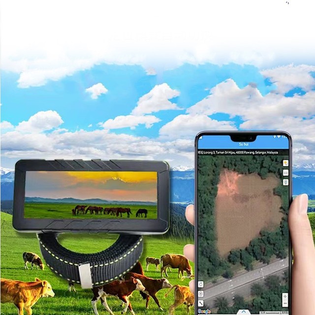 Solar Panel Pet Animal Gps Tracker Positioning tracker Livestock Gps Animal Cattle Eartag Horse and Sheep GPS tracker