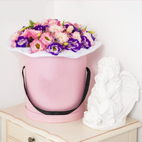 Fleur éternelle en gros d'usine dans une boîte-cadeau de luxe tête de rose préservée rose dans une boîte blanche pour 2024 cadeau de saint valentin