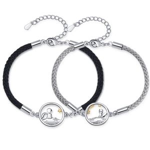 The Little Prince And Fox Couple <b>Bracelet</b> Tin Alloy Cartoon Animal Zodiac Unisex Gift Jewelry <b>Set</b> - Product Image 3